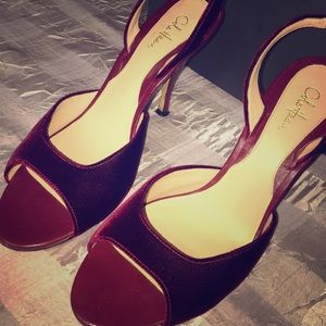 ♥️👠 COLE HAAN Berry Red Heels 👠 ♥️